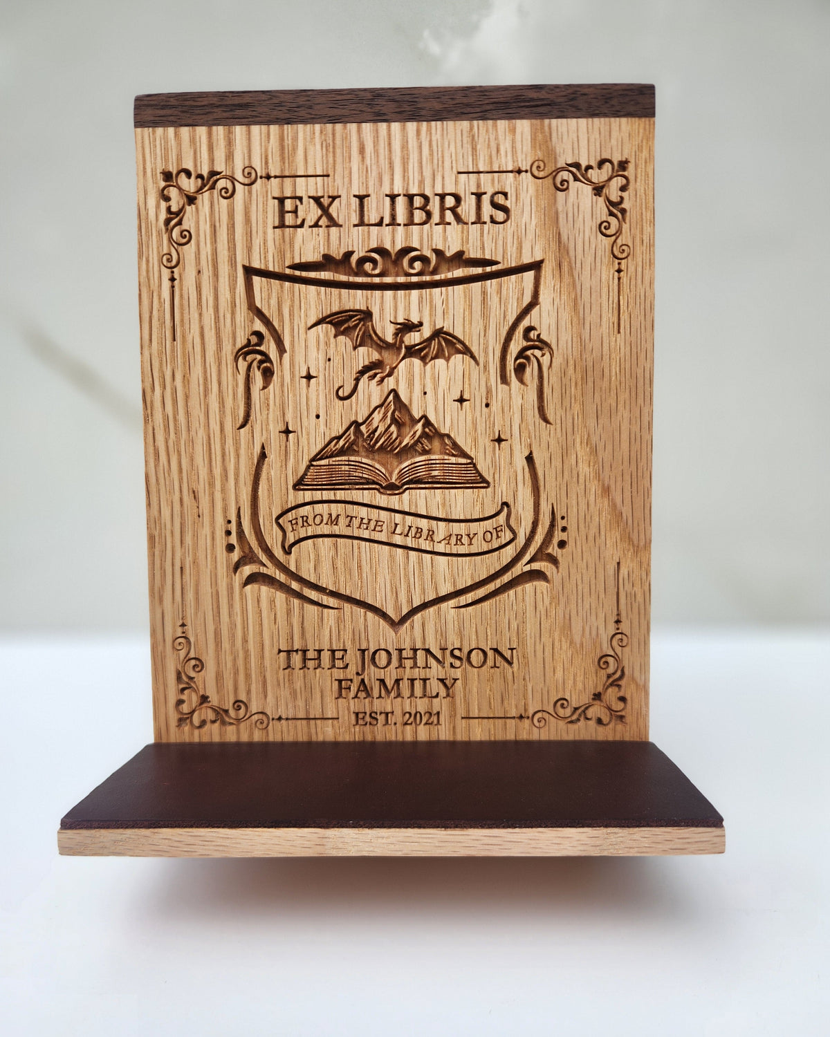 Ex Libris Dragon Family Bookshelf