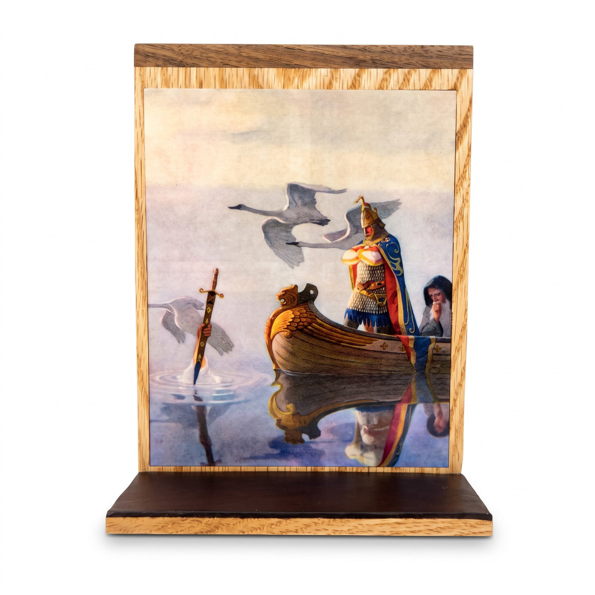 King Arthur "Receiving Excalibur" Bookshelf