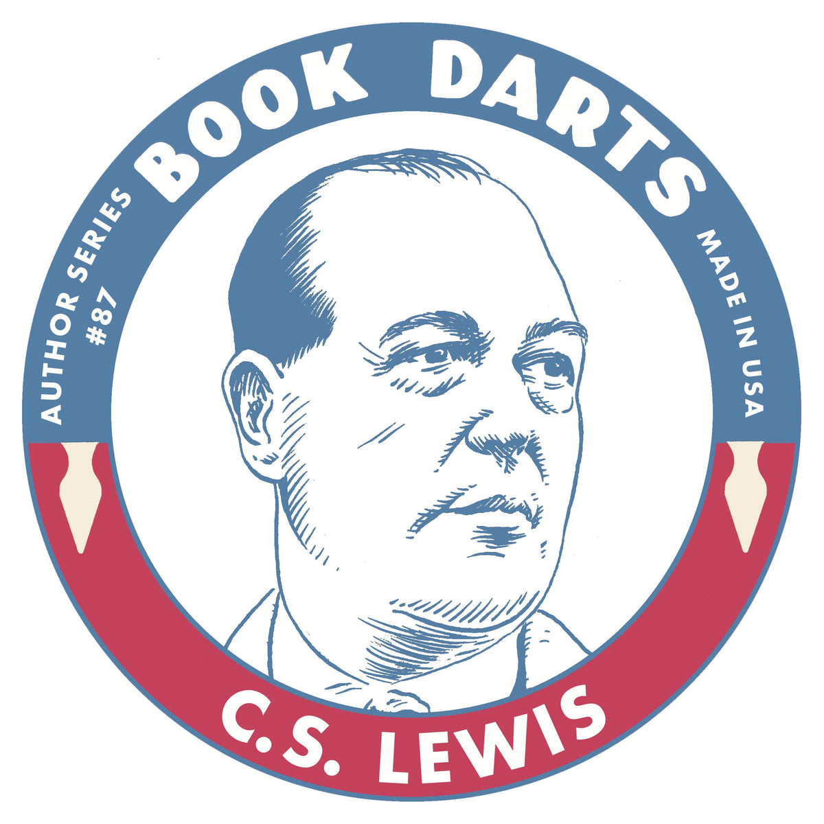 Tin Book Dart - Author Series # 87 - C.S. Lewis